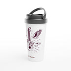 Personalised - Let's Rock - White 15oz Stainless Steel Travel Mug Personalised Travel Mug Globally Fulfilled