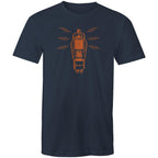 Vintage Tube Valve, Guitar Amp Vacuum Tube - Mens T-Shirt Navy Mens T-shirt Music Printed In Australia