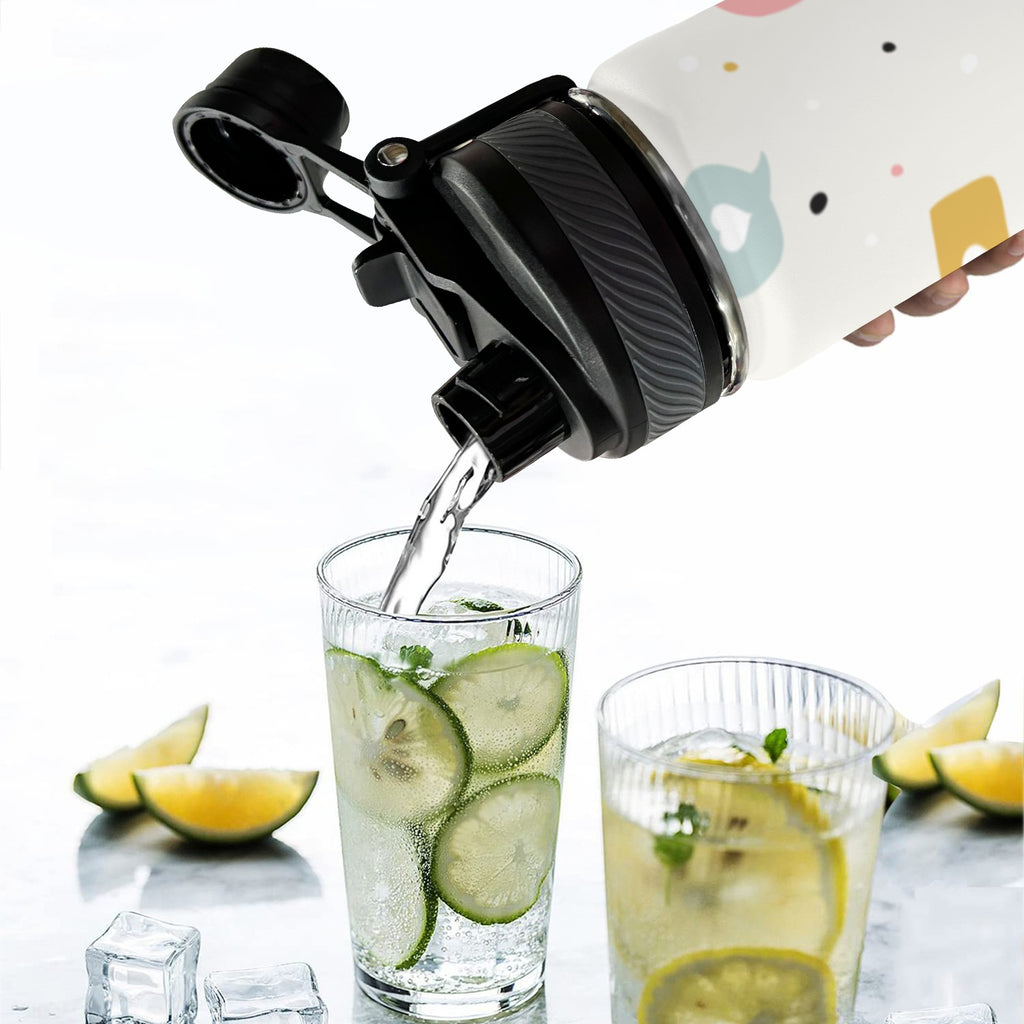 Love Message - Insulated Water Bottle with Dual-Use Lid (18oz) Insulated Water Bottle with Dual-Use Lid (18oz) Love Printed Offshore