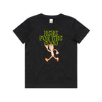 Here For The Food - Kids Youth T-shirt Black Kids T-shirt Food Printed In Australia