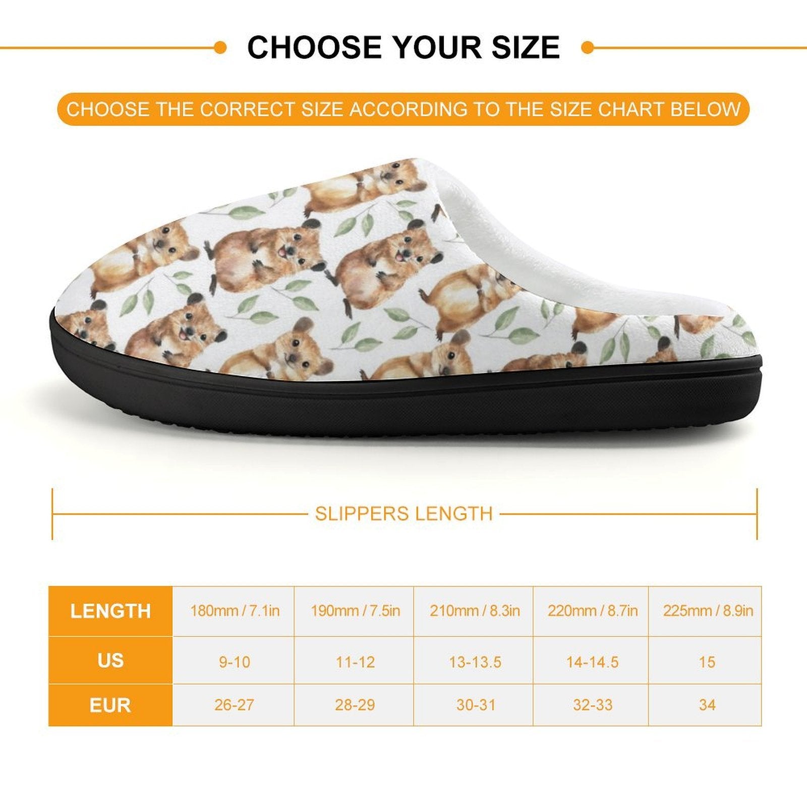 Quokkas Kids Cotton Slippers