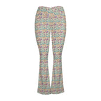 Butterfly Floral High Waist Crossover Tummy Control Flare Leggings High Waist Flare Leggings Plants Printed Offshore