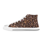 Coffee Beans - Men's High Top Canvas Shoes