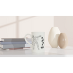 Personalised Mummy Needs A Coffee White 10oz Porcelain Slim Mug Personalised Porcelain Mug Globally Fulfilled Mum