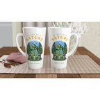Be One With Nature, Skeleton - White Latte 17oz Ceramic Mug Latte Mug Environment Globally Fulfilled