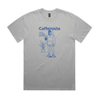 Caffeinista, Caffeine AS Colour Heavy Faded Tee Unisex Faded storm Heavy Faded T-shirt Coffee Printed In Australia