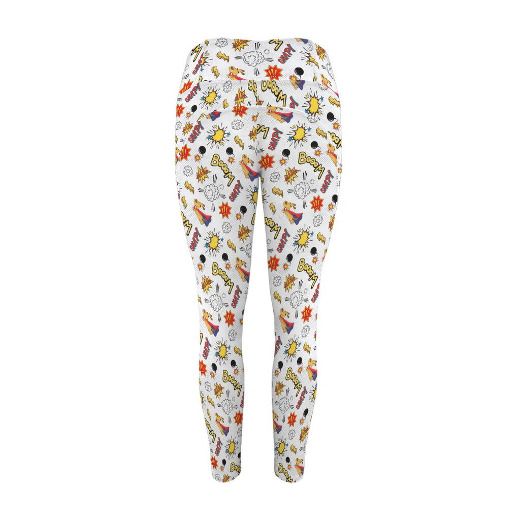 Super Dog - Women's High Waist Pockets Yoga Leggings