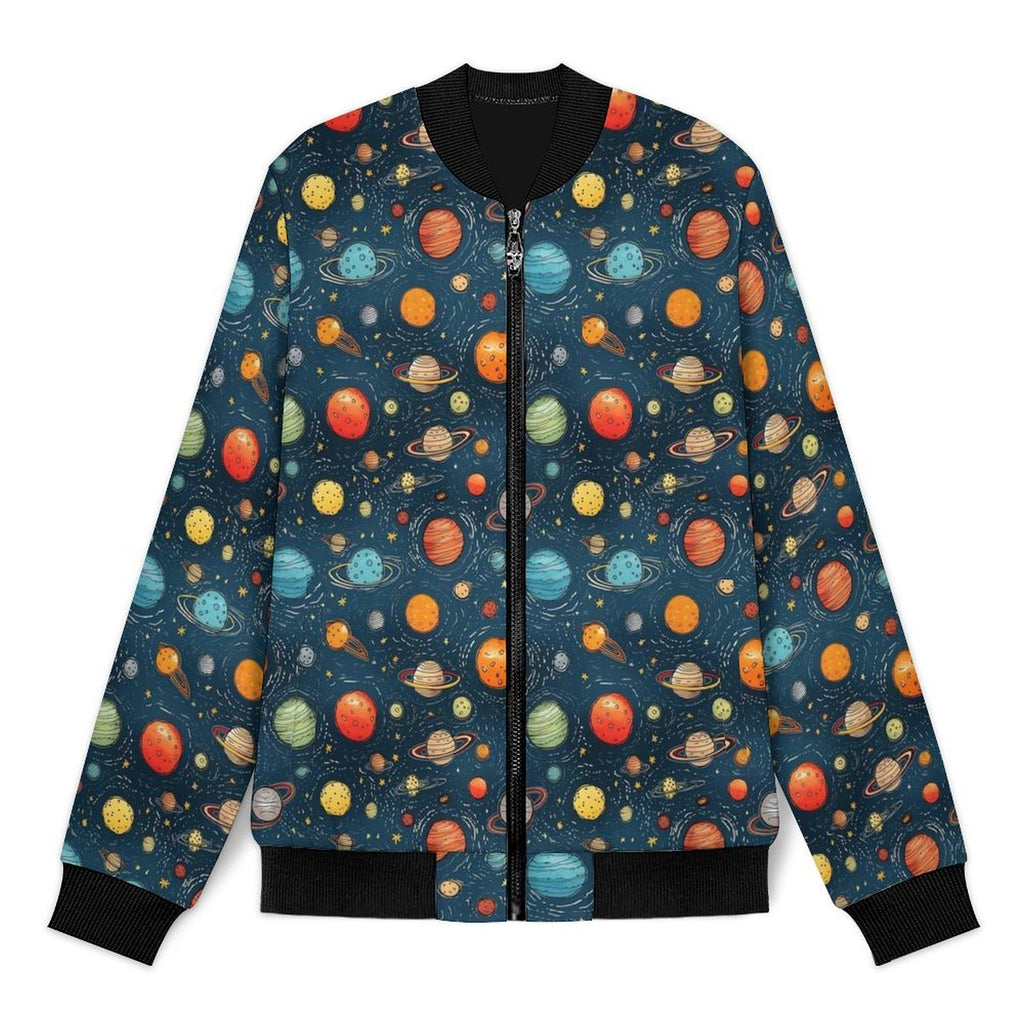 Galaxy Men's Casual Zip‑Up Bomber Jacket