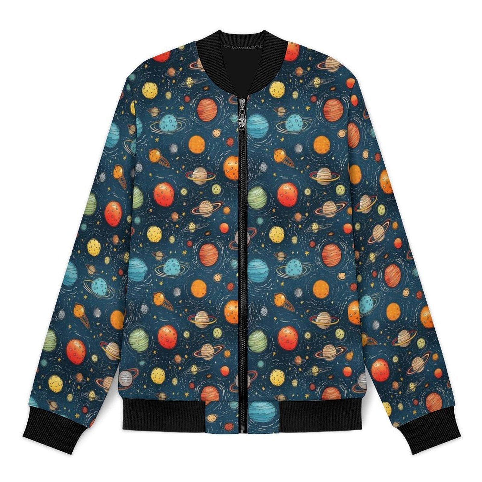 Galaxy Men's Casual Zip‑Up Bomber Jacket