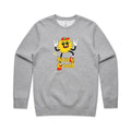 Stay Cool AS Colour Stencil Crew Sweatshirt Unisex Grey Marle Sweatshirt Printed In Australia