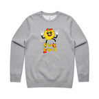 Stay Cool - AS Colour Stencil Crew Grey Marle Sweatshirt Printed In Australia