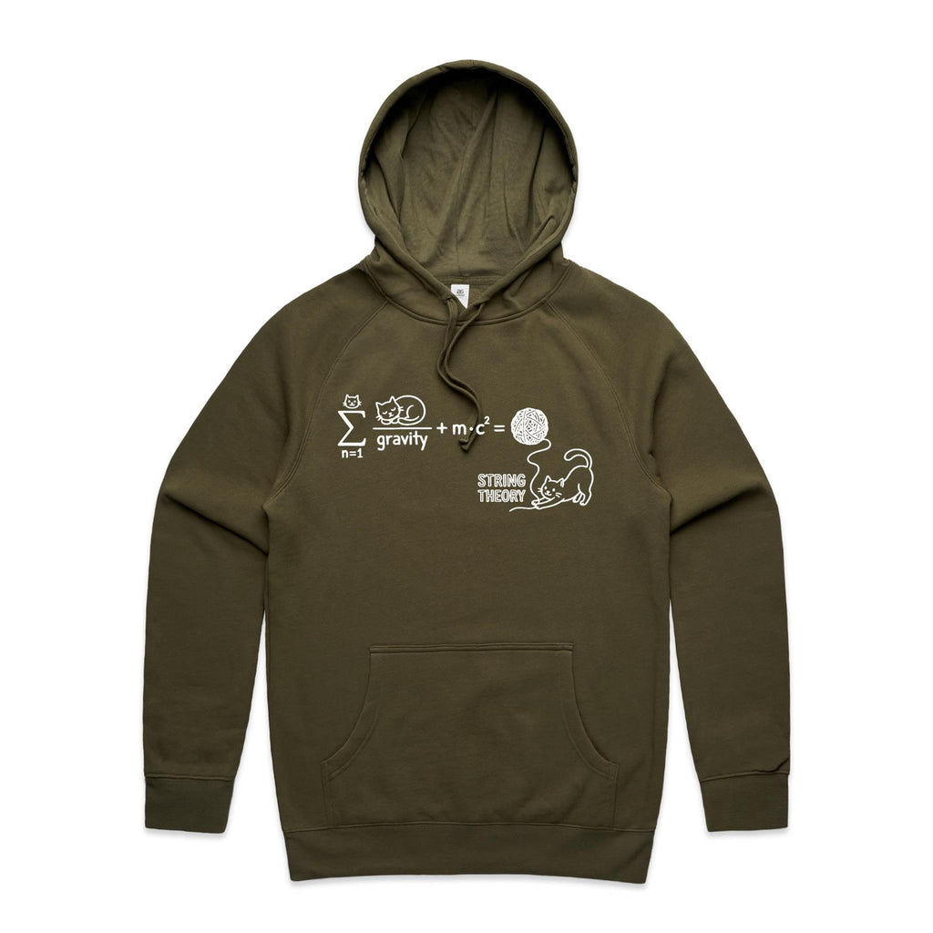 Cat String Theory Physics Men's AS Colour Hoodie