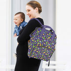 Groovy Alien And UFO Multi-Function Backpack, Nappy / Diaper Bag Multi-function Backpack, Nappy / Diaper Bag Printed Offshore Sci Fi