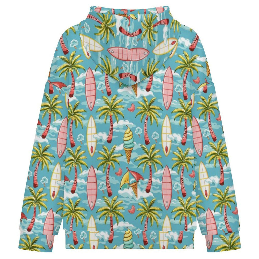 Summer Surf Women's Full-Zip Hoodie