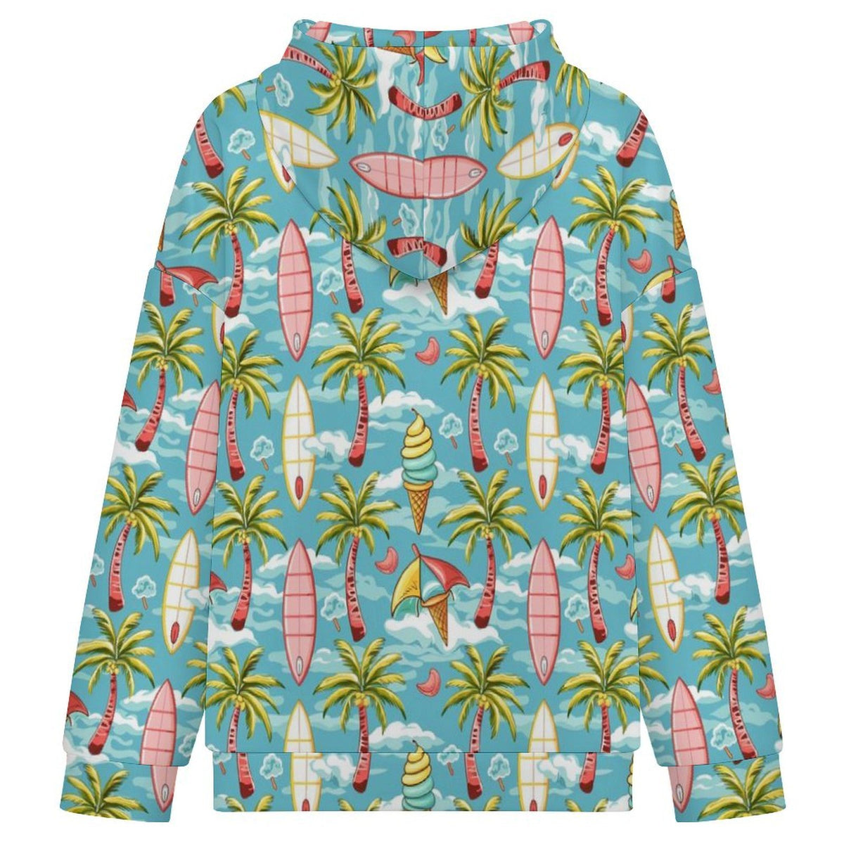 Summer Surf Women's Full-Zip Hoodie