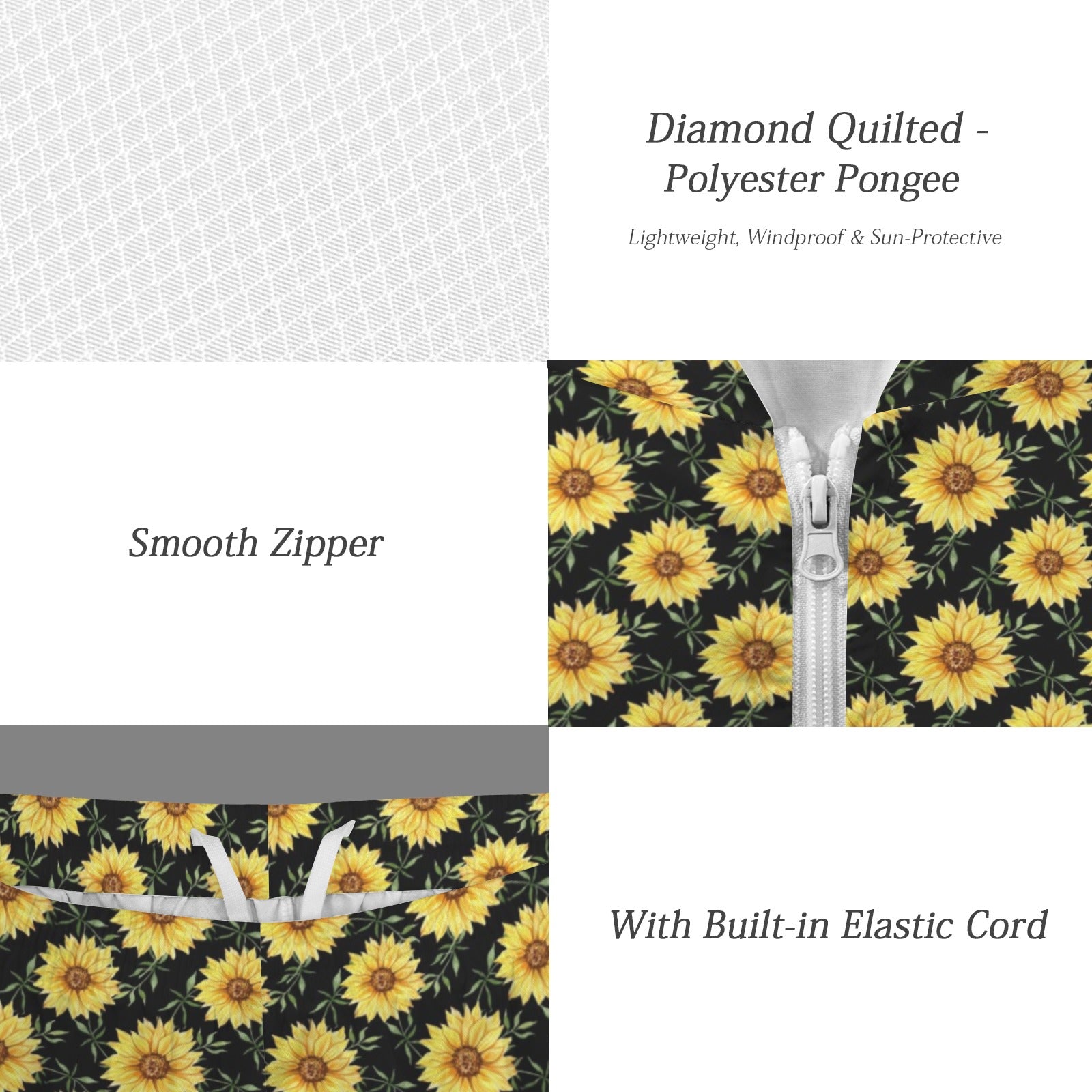 Painted Sunflower Men's Lightweight Sun Hoodie & Shorts Set Men's Lightweight Sun Hoodie & Shorts Plants Printed Offshore