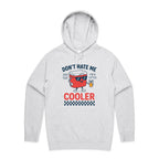 I'm A Little Cooler Men's AS Colour Hoodie White Marle Mens Hoodie Printed In Australia