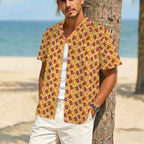 Cola Men's Crinkle Hawaiian Shirt