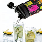 Colourful Cats - Insulated Water Bottle with Dual-Use Lid (18oz) Insulated Water Bottle with Dual-Use Lid (18oz) Printed Offshore