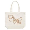 Barista Shoulder Canvas Tote Bag Default Title Large Tote Bag Coffee Printed In Australia