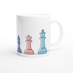 Chess - White 11oz Ceramic Mug White 11oz Mug Games Globally Fulfilled