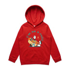 Hotdog, I'm On A Roll - Kids Hoodie Red Kids Hoodie Printed In Australia