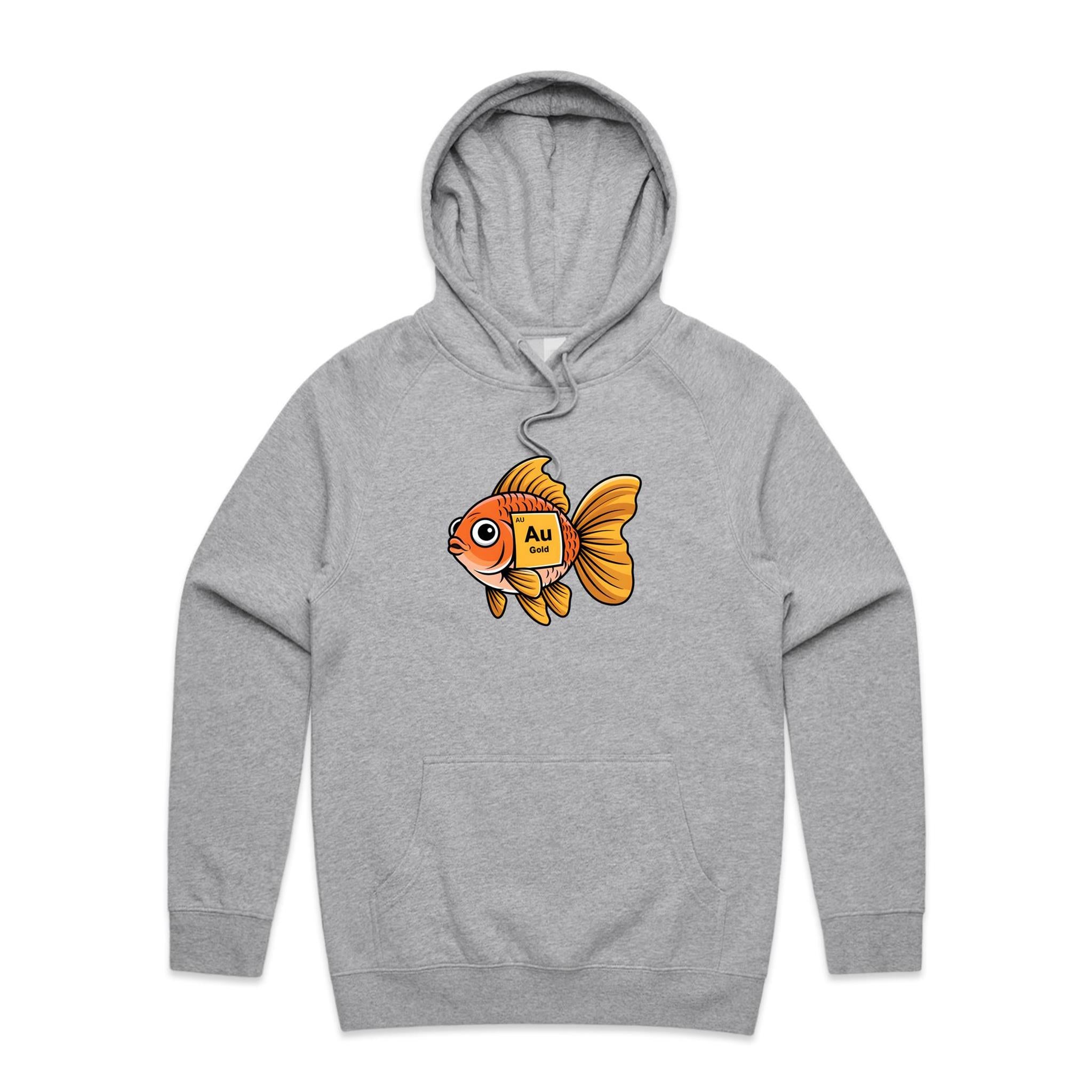 Gold Fish Periodic Table Men's AS Colour Hoodie