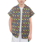 Hippy Caravan Senior Kids Hawaiian Shirt Senior Kids Hawaiian Shirt 8-15 Printed Offshore Retro