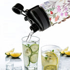 Floral Watercolour - Insulated Water Bottle with Dual-Use Lid (18oz) Insulated Water Bottle with Dual-Use Lid (18oz) Plants Printed Offshore