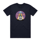 Coffee, Alien, UFO, Take Me To Your Brewer Men's AS Colour T-shirt Navy Mens T-shirt Coffee Printed In Australia Sci Fi