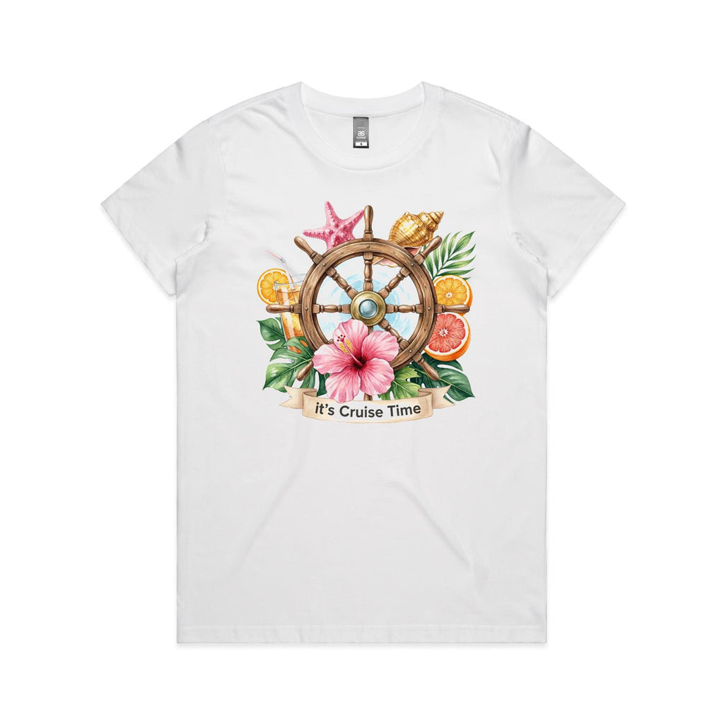 It's Cruise Time Womens Cruise T-shirt White Womens Cruise T-shirt Cruise Printed In Australia
