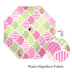 Floral Tabs - Semi-Automatic Foldable Umbrella (Model U12) Semi-Automatic Foldable Umbrella (U12)