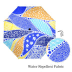 Blue Swirl - Semi-Automatic Foldable Umbrella (Model U12) Semi-Automatic Foldable Umbrella (U12)