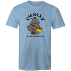 I'm Saxy And I Know It, Saxophone Hippo - Mens T-Shirt Carolina Blue Mens T-shirt animal Music Printed In Australia