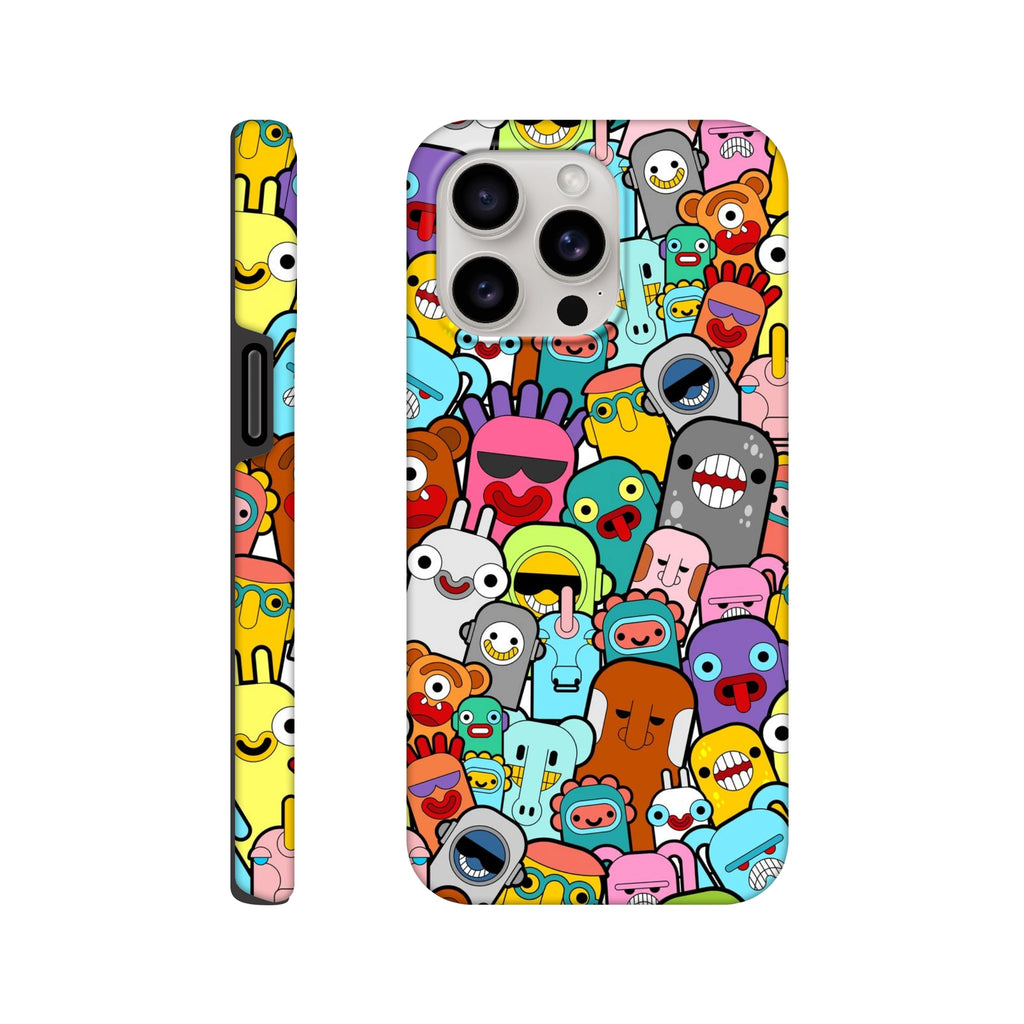 Crazy Cartoon Creatures - Apple iPhone - Tough case iPhone 15 Pro Max iPhone Tough Case Globally Fulfilled