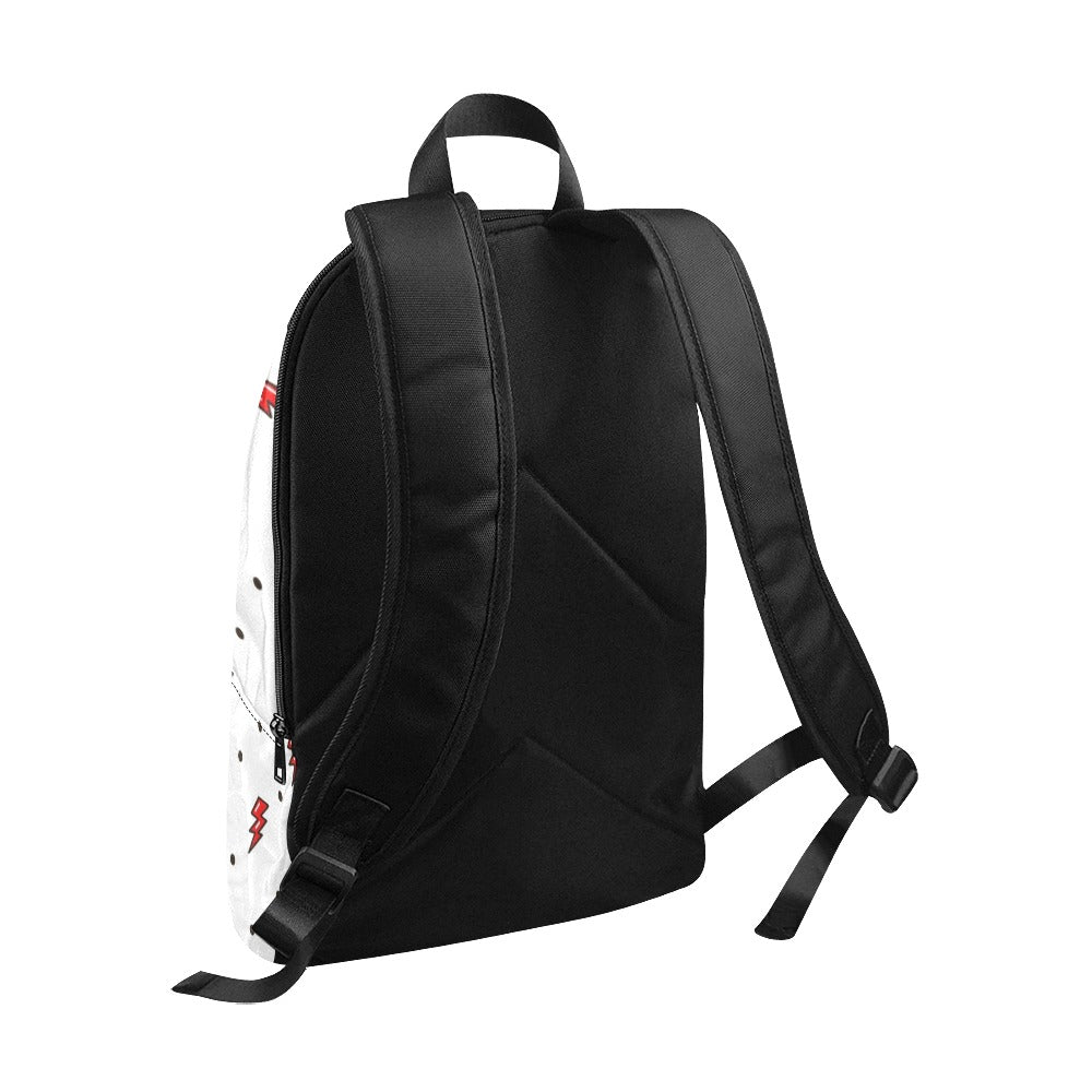 Red Lightning - Fabric Backpack