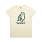 Cat, Did Somebody Say Snack? - Womens T-shirt