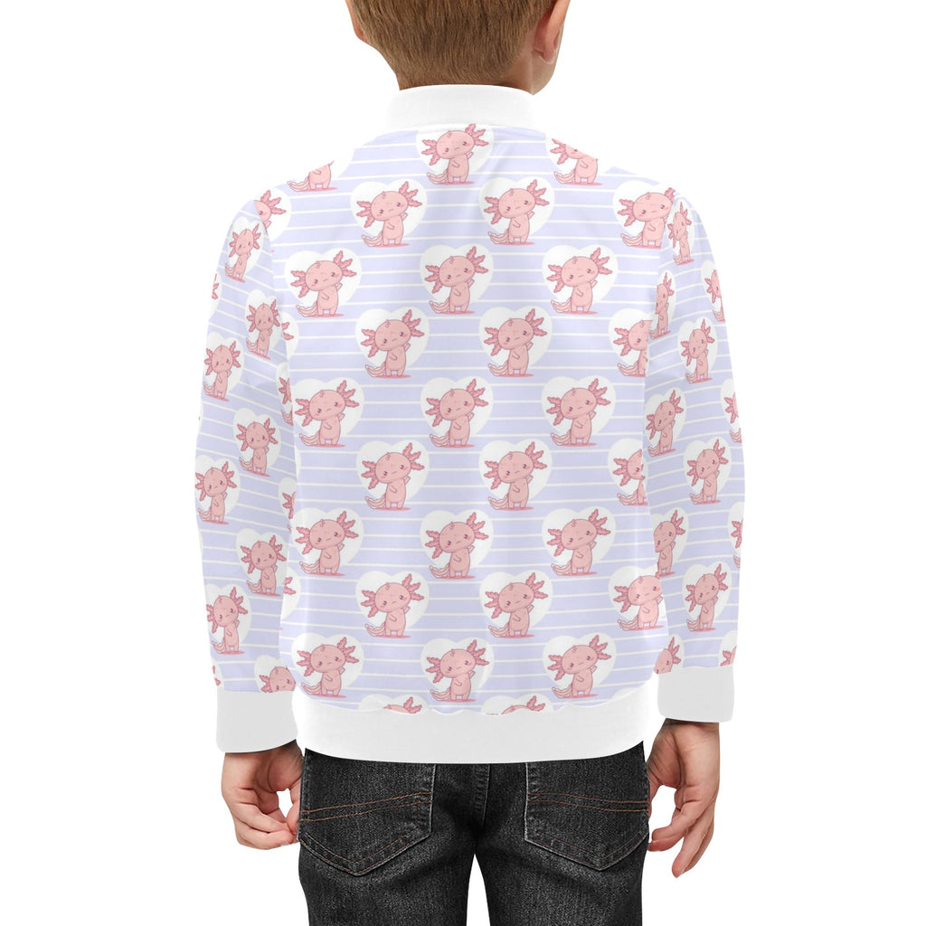 Axolotl Love Kids Bomber Jacket