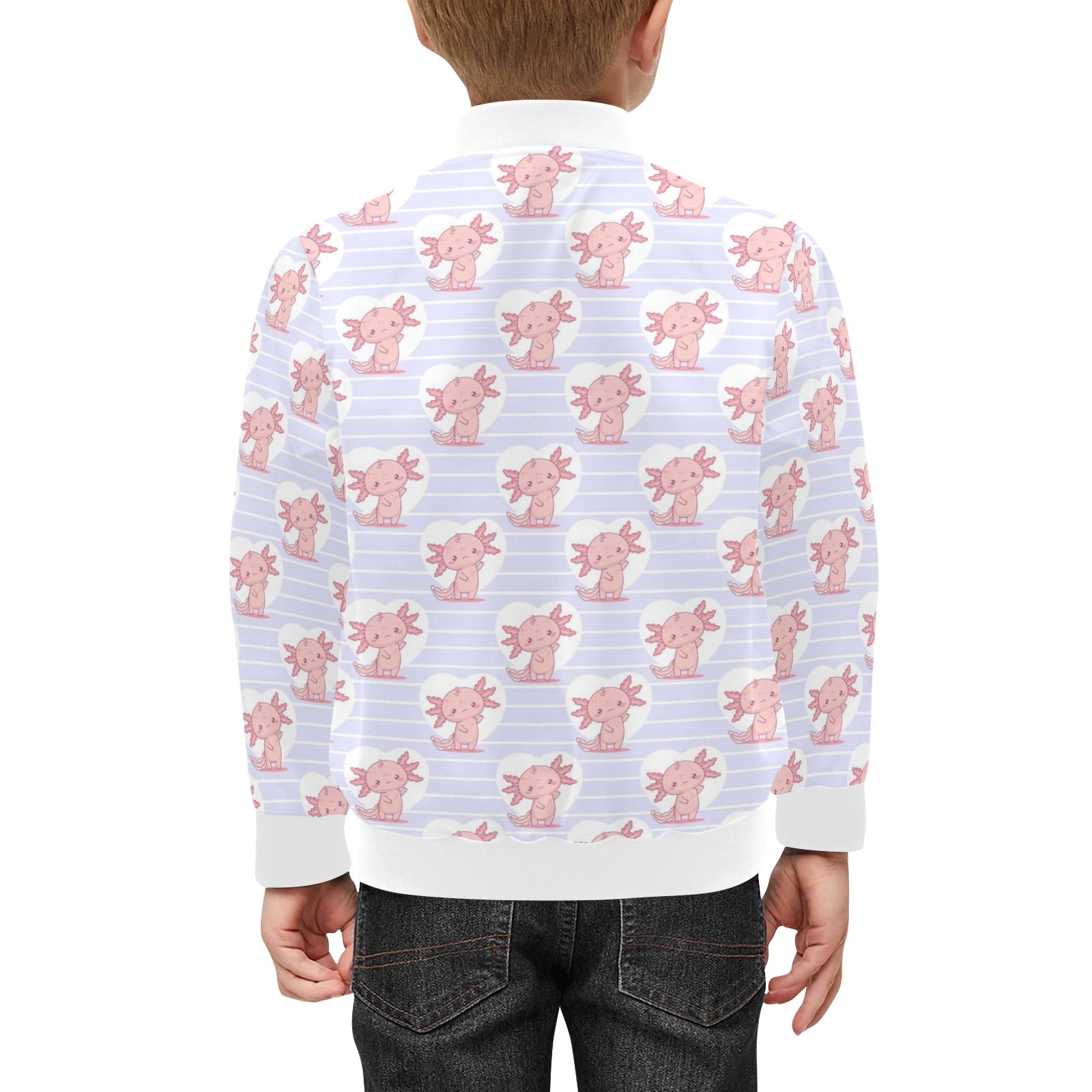 Axolotl Love Kids Bomber Jacket