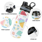 Summer Fun - Insulated Water Bottle with Dual-Use Lid (18oz) Insulated Water Bottle with Dual-Use Lid (18oz) Printed Offshore Summer