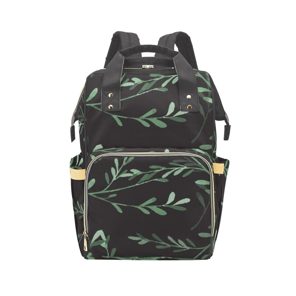 Delicate Leaves - Multi-Function Backpack, Nappy / Diaper Bag