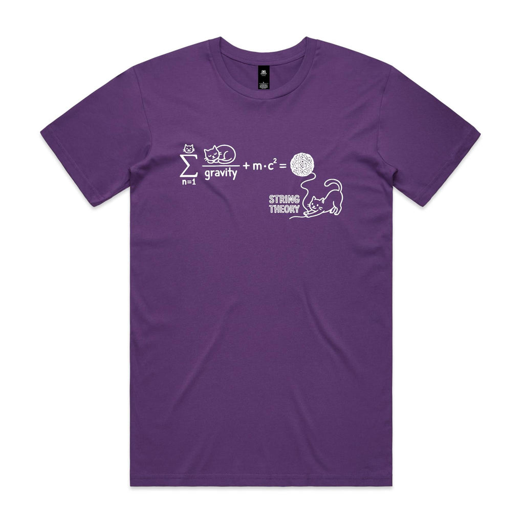 Cat String Theory Physics Men's AS Colour T-shirt