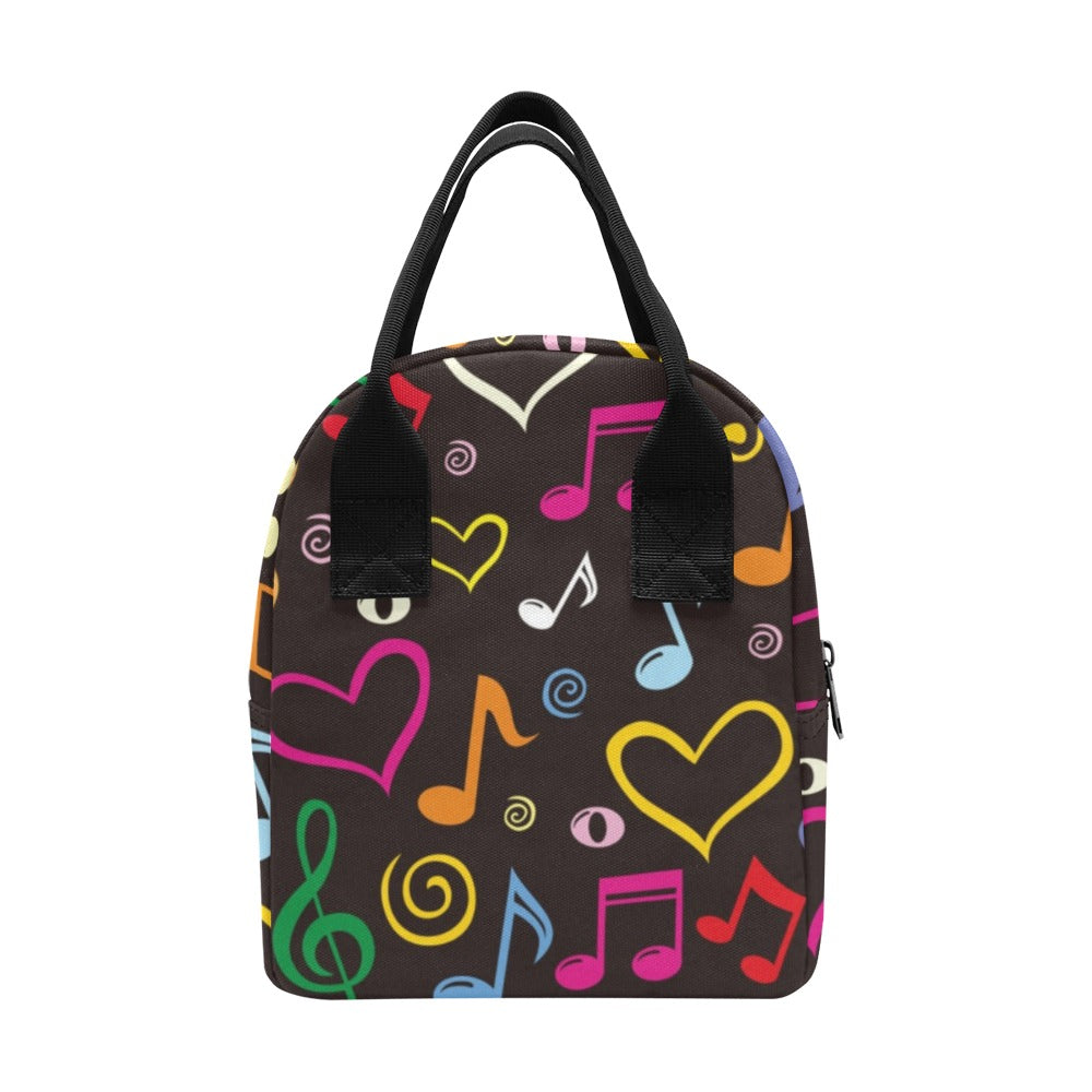 Musical Notes - Zipper Lunch Bag Zipper Lunch Bag Printed Offshore