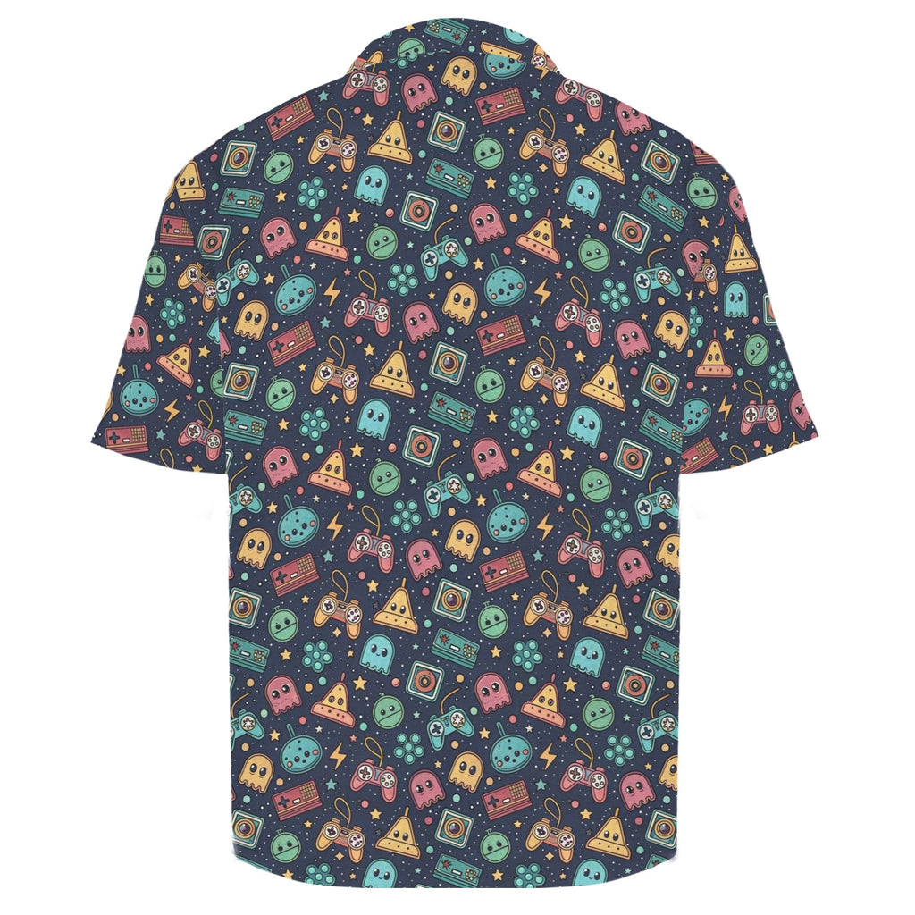 Video Game Men's Crinkle Hawaiian Shirt