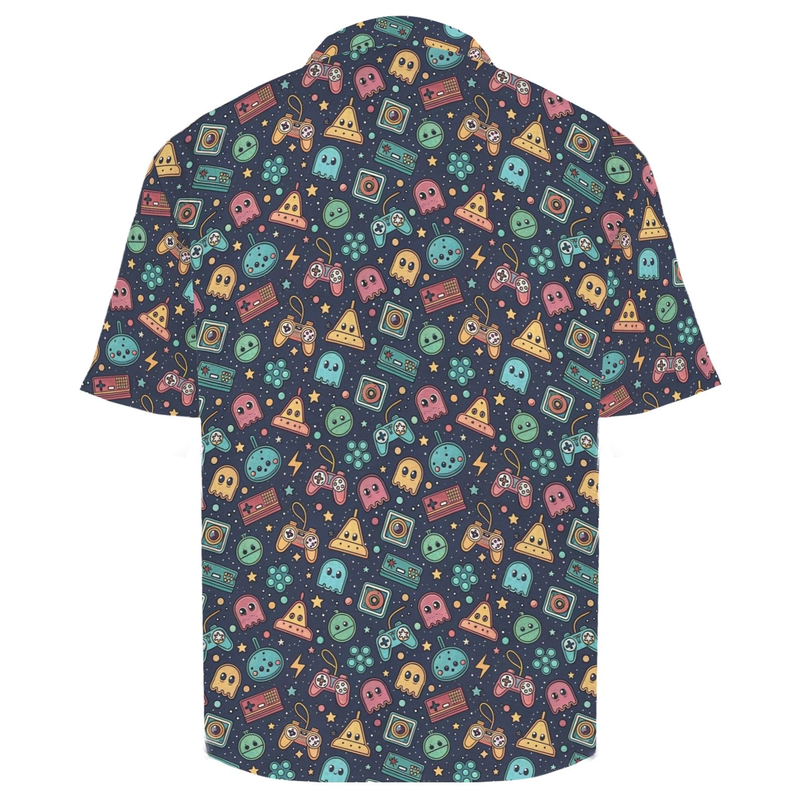 Video Game Men's Crinkle Hawaiian Shirt