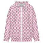 Pink Cat Doughnuts Women's Full-Zip Hoodie