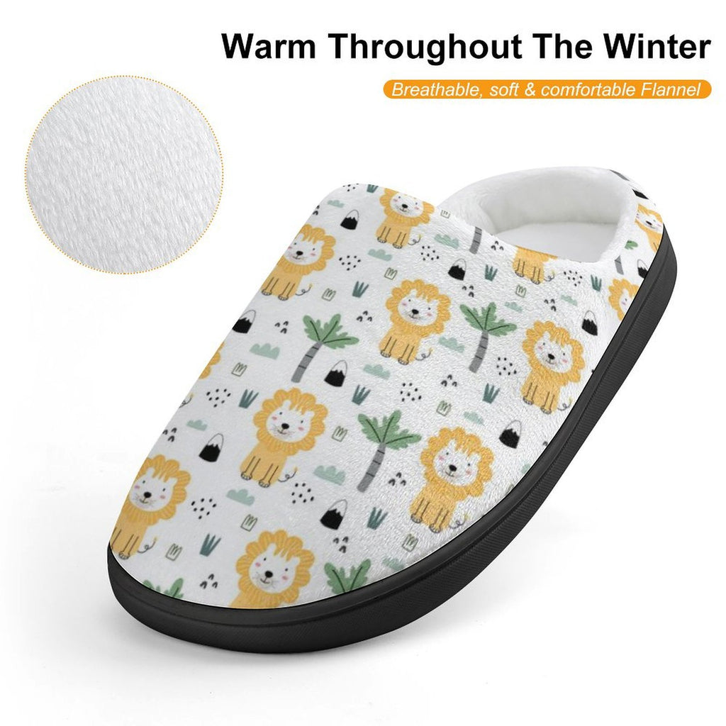 Lions Kids Cotton Slippers Kids Cotton Slippers animal Printed Offshore