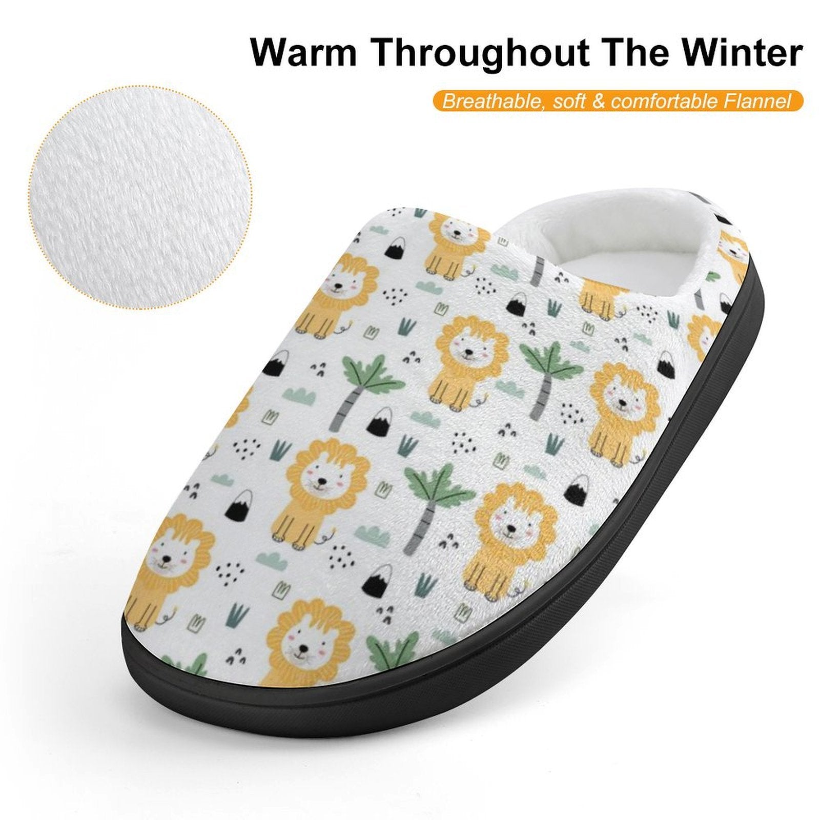 Lions Kids Cotton Slippers