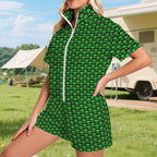 Aliens Women's Windbreaker Short Set Women's Windbreaker Short Set Printed Offshore Sci Fi