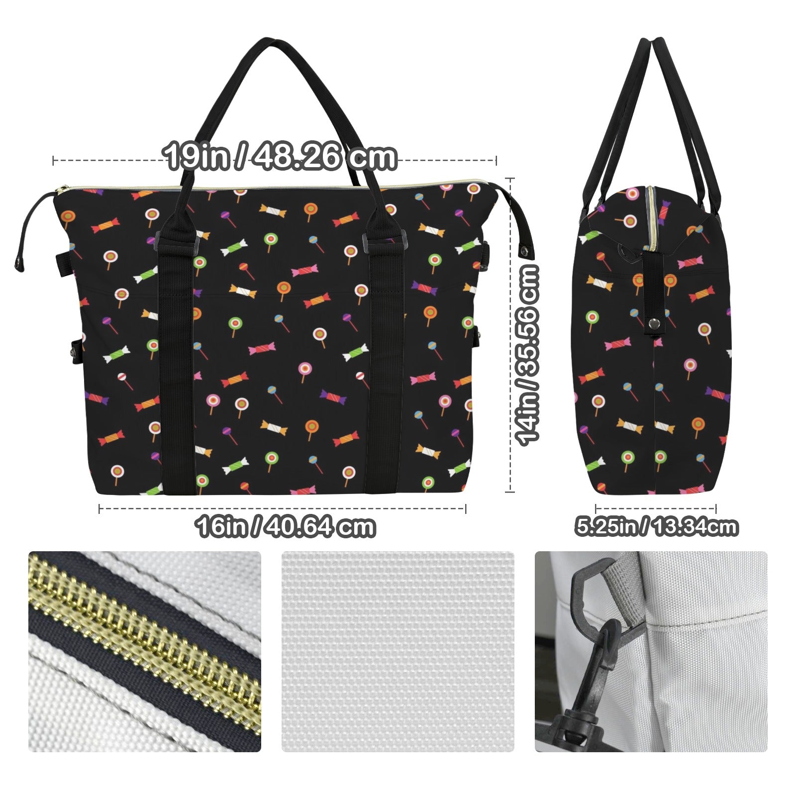 Candy Duffle Bag-Simple (Model 1715) Duffle Bag-Simple (1715)